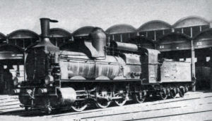 Locomotive PLM 031 A au dépôt de Venissieux