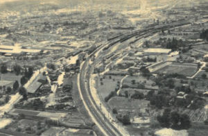 Vue aérienne des installations ferroviaires de Marseille- Blancarde