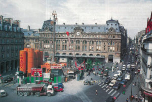 Travaux Eole, gare Saint-Lazare, cour du Havre 