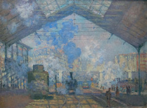 La Gare Saint-Lazare, le train de Normandie (Claude Monet). © DR