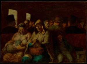 La voiture de troisième classe (Honoré Daumier). © DR