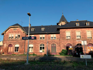 La gare de Bitche, dont les abords ont été nettoyés par T2SB. © T2SB