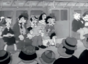 Betty Boop, Riding the Rails de Dave Fleischer. Fleischer Studios (1938).